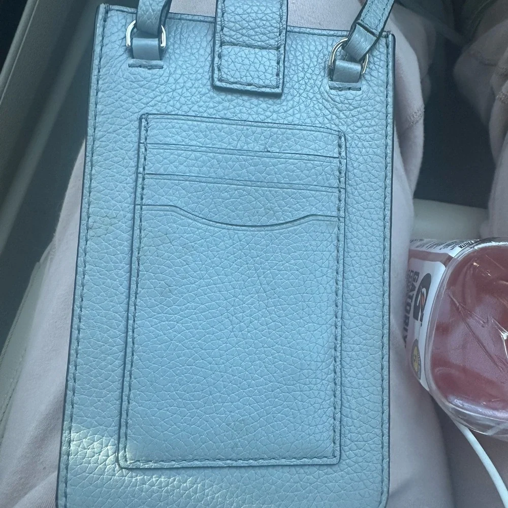 Marc Jacobs Silver blue Phone crossbody